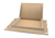 Brievenbusdoos Fefco 0427 350x220x28mm, kleur wit/bruin, dikte E-Golf 1,5mm.