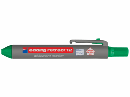 Edding Whiteboard marker retract 12 1,5 - 3 mm, groen (pak 10 stuks)