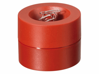 PAPERCLIPHOUDER MAUL 30123 MAGNETISCH 6CM ROOD  artikel afbeelding