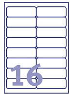 Etiket Avery L7162-100 99.1x33.9mm wit 1600stuks