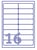 Etiket Avery J8562-25 99.1x33.9mm transparant 400stuks