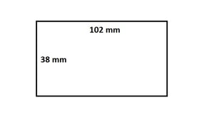 Zebra labeletiket Quantore 880191-038D 102x38mm 25mm wit permanent