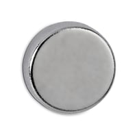 Schijfmagneet 10mmx3mm zilver/set10