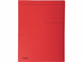 Dossiermap Exacompta Forever A4 3 kleppen 280gr rood