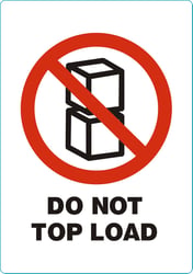 Waarschuwingssticker DN top load/rl500