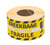 Waarschuwingsetiket Rillprint fragile 46x125mm geel