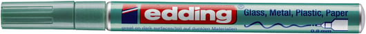 Viltstift Edding 751 lakmarker rond metallic groen 1-2mm