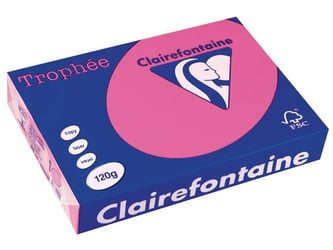 Clairefontaine Trophée Papier, A4, 120 g/m², Roze (pak 250 vel)