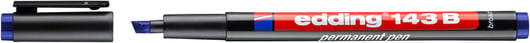 Viltstift edding 143 beitel 1-3mm blauw