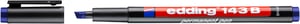 Viltstift edding 143 beitel 1-3mm blauw