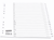 Staples Tabbladen wit karton 11 rings, A4, bedrukte tabs, A-Z (set 20 vel) artikel afbeelding