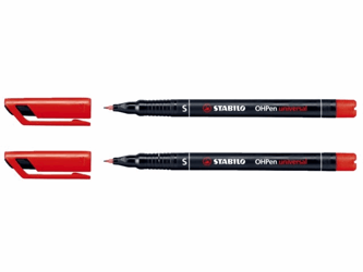 VILTSTIFT STABILO OHP 841/40 ROND 0.4MM SF PERM RD artikel afbeelding