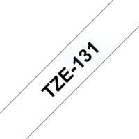 Brother TZe131 Labeltape, 12 mm x 8 m, Zwart op Transparant