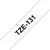 Brother TZe131 Labeltape, 12 mm x 8 m, Zwart op Transparant