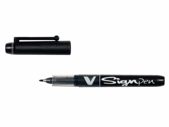 Pilot Fineliner V-Sign Pen 0,6 mm, zwart artikel afbeelding