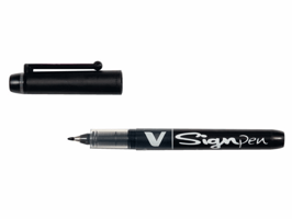Pilot Fineliner V-Sign Pen 0,6 mm, zwart