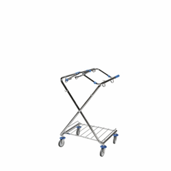 Hygiënische afvalzakstandaard DUO voor inhoud 120 l, l x b x h = 670x600x1100 mm 2x120 l
