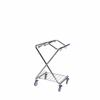 Hygiënische afvalzakstandaard DUO voor inhoud 120 l, l x b x h = 670x600x1100 mm 2x120 l