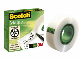 Plakband Scotch Magic 810 19mmx25m onzichtbaar + plakhandhouder