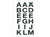 ETIKET HERMA 4135 LETTER 20X20MM AZ TRANSPARANT artikel afbeelding