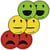 Magneet Legamaster emoticon 50mm assorti 6stuks