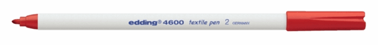VILTSTIFT EDDING 4600 TEXTIEL ROND 1MM ROOD artikel afbeelding