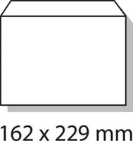 ENVELOP QUANTORE BANK C5 162x229 ZK 80GR WIT