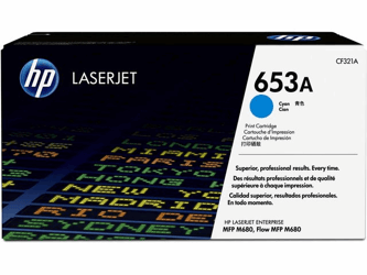 Tonercartridge HP CF321A 653A  blauw artikel afbeelding