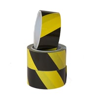 Vloermarkeringstape Budget zwart/geel 50mmx33m