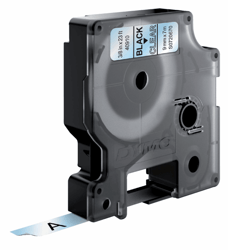 Dymo D1 labeltape 9 mm Zwart op transparant 40910 artikel afbeelding