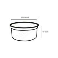PLA deli container 750ml/12,1cm Ø x 10,1cm hoog