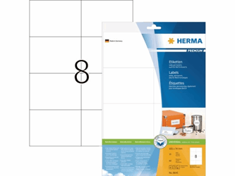 ETIKET HERMA 8645 105X74MM PREMIUM A4 80ST artikel afbeelding