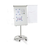 Verrijdbare flip-over met ronde voet hoogte 1900 mm