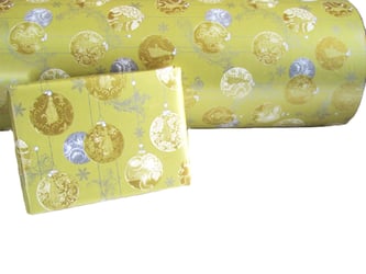 Kerstpapier 50cmx150m Ballen