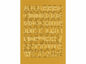 ETIKET HERMA 4183 LETTERS A-Z 12MM 50ST GOUDFOLIE artikel afbeelding
