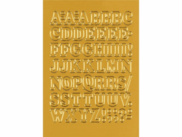 Etiket HERMA 4183 12mm letters A-Z goudfolie 50 stuks