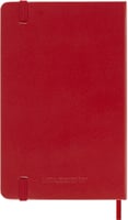Notitieboek Moleskine pocket 90x140mm blanco hard cover rood