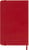 Notitieboek Moleskine pocket 90x140mm blanco hard cover rood