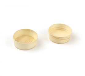 Bakje hout rond 30ml, (FSC®), ø 50 x h20 mm