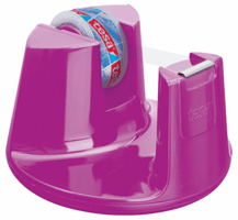 Plakbandhouder tesa Easy Cut® compact + 1 rol plakband invisible 33mx19mm zwart