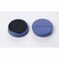 Ronde magneet, kunststof Ø 30 mm (Kleur: Blauw)