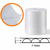Noppenfolie 050cm/100m/75my/1mm Foam/3-laags artikel afbeelding