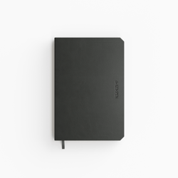 Notitieboek de KEMPEN Ashblack 110x160mm blanco 160 pagina's 90gr zwart