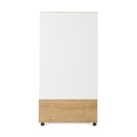Mobiel whiteboard NATURAL BASIC-versie - plaatstaal, gelakt bord-b x h = 1000x1500 mm