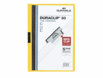 KLEMMAP DURABLE 2200 A4 PL/TR 3MM GEEL artikel afbeelding
