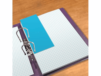 SCHEIDINGSSTROOK ELBA DUO 240X105MM BLAUW artikel afbeelding