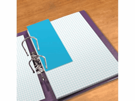 Scheidingsstrook Oxford Duo 240x105mm blauw 60 stuks
