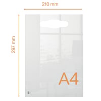 Notitiebord Nobo transparant acryl met handgreep A4