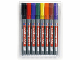 Edding Whiteboard marker 361 1 mm, assorti (pak 8 stuks)