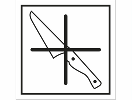Opslag- en verpakkingsborden, VE = 10 stuks geen mes gebruiken 150x150 mm
